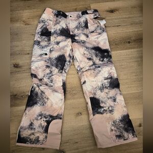 The North Face Womens Plus Freedom Insulated Pants 1X Reg Pink Moss New $220